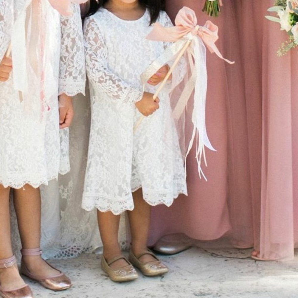 Toddler Girls’ Lace Flower Girl Dress